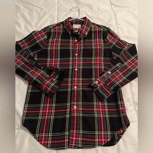 J Crew tartan plaid button down